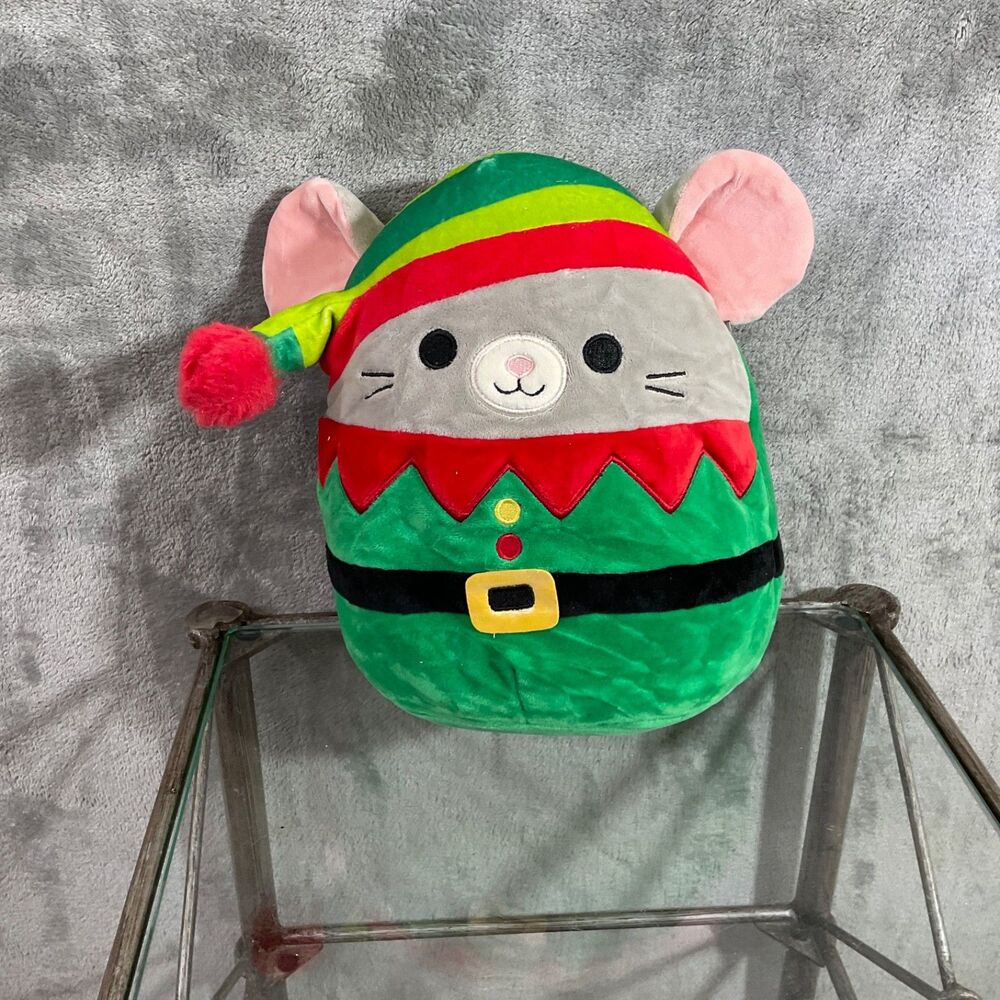 Squishmallows MISTY MOUSE ELF 10” Christmas gift Plush With Tag KellyToy